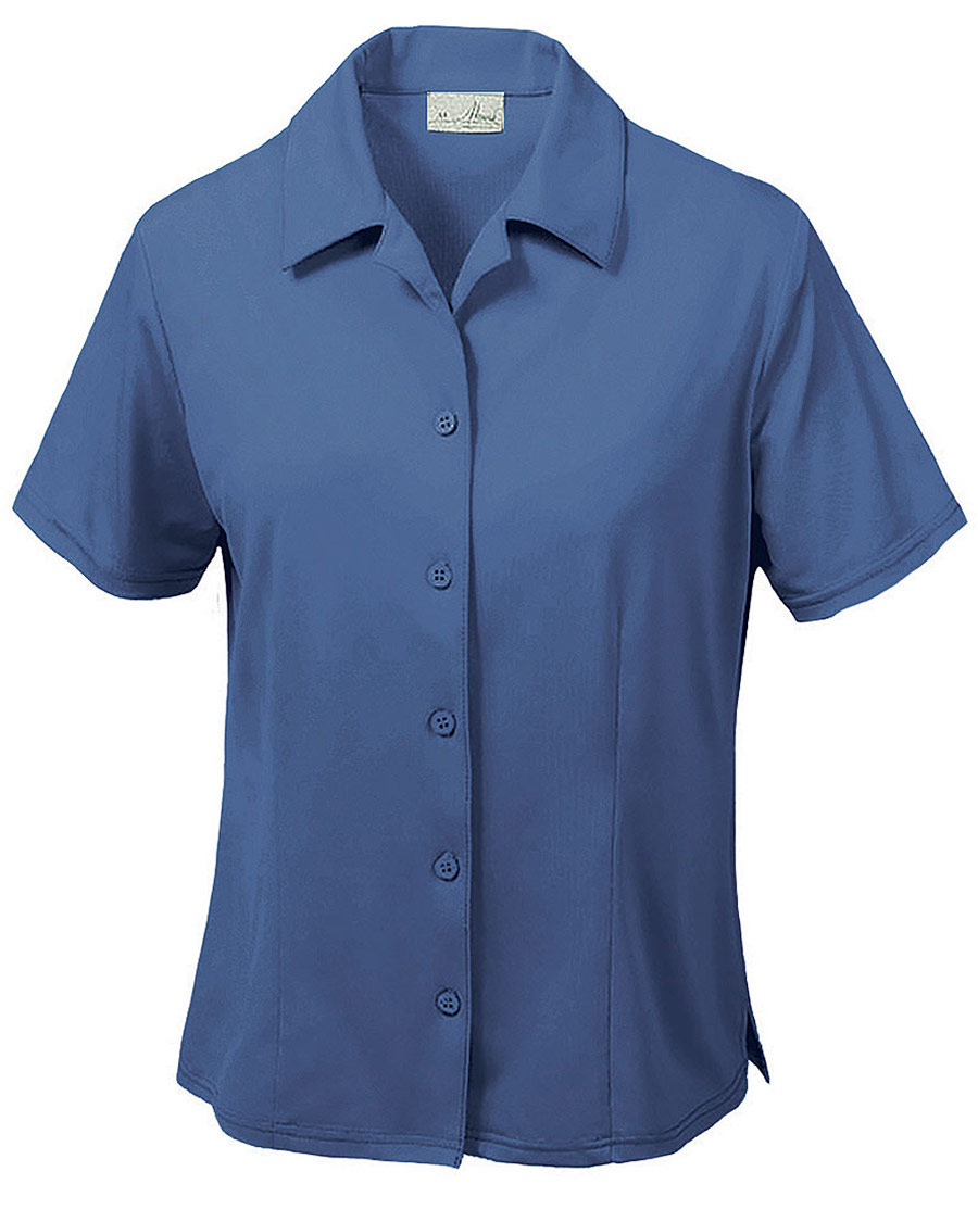 USA Ladies Stretch Aqua-Dry Button Up Camp Shirt - The Frank Doolittle ...