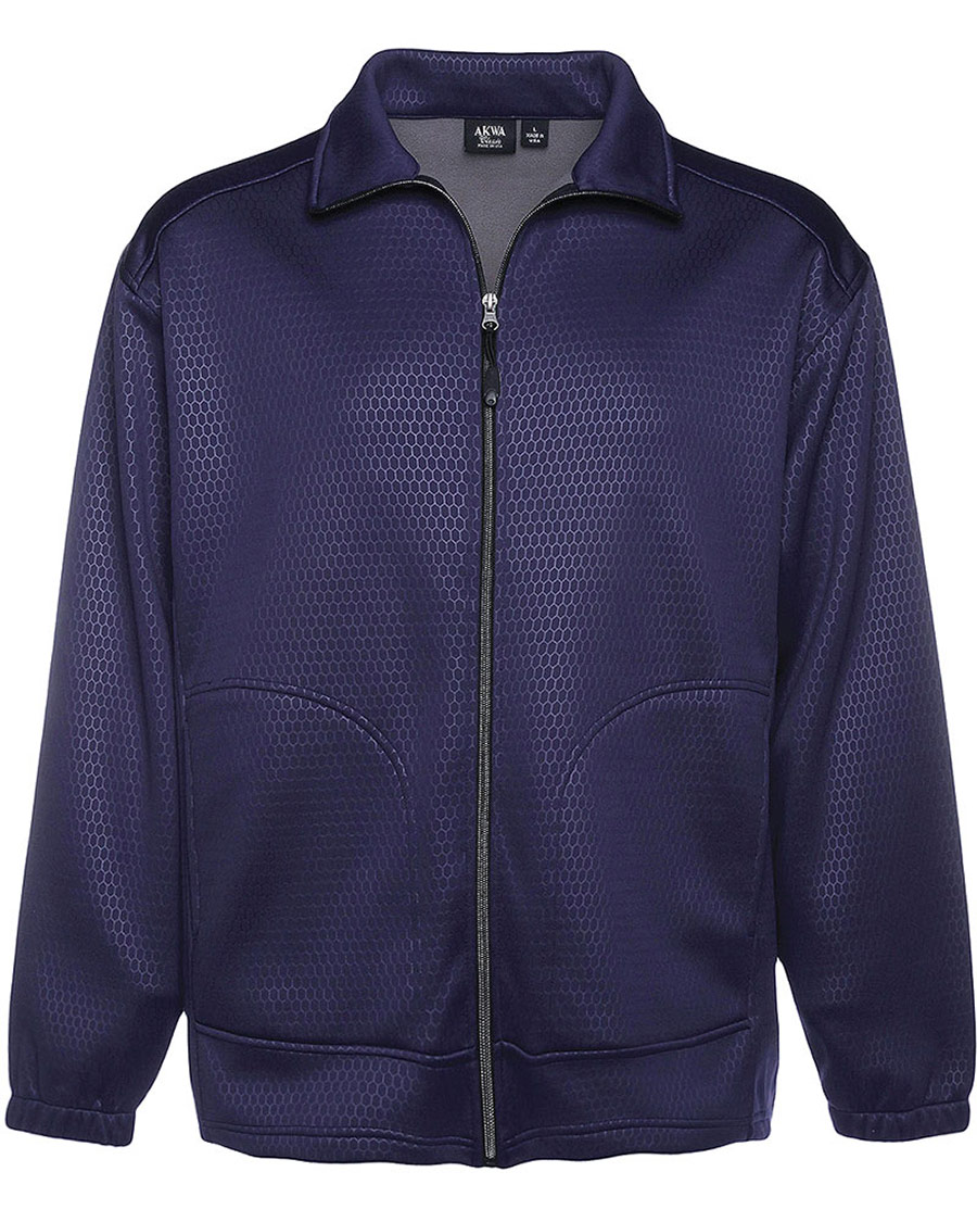 USA Midweight Fully Embossed Soft Shell Fleece Full Zip Jacket The